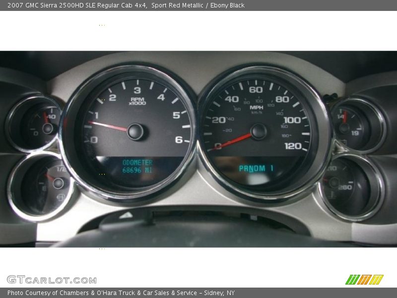 Sport Red Metallic / Ebony Black 2007 GMC Sierra 2500HD SLE Regular Cab 4x4