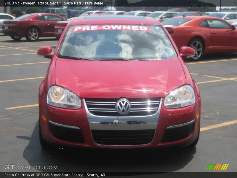 Salsa Red / Pure Beige 2008 Volkswagen Jetta SE Sedan