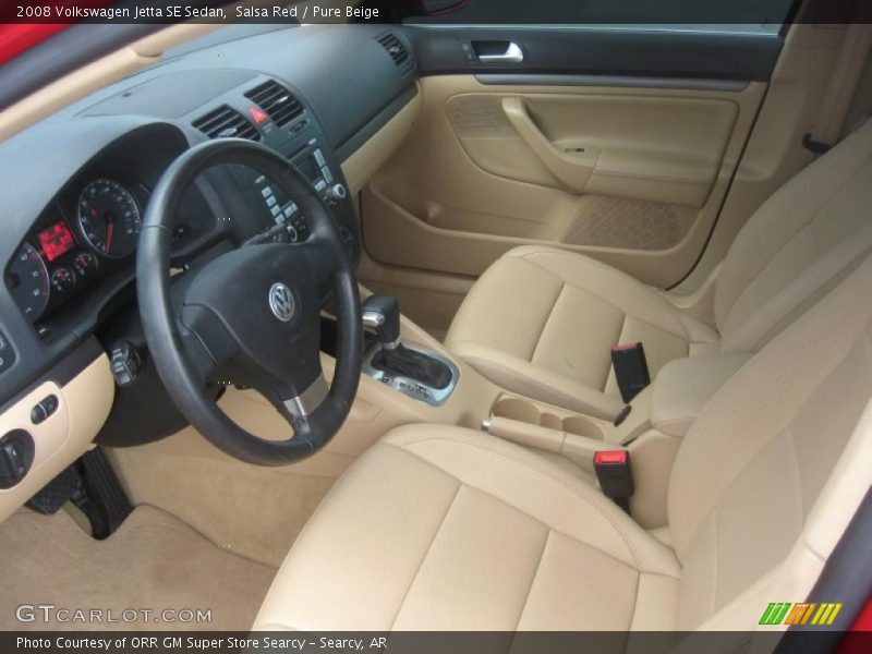 Salsa Red / Pure Beige 2008 Volkswagen Jetta SE Sedan