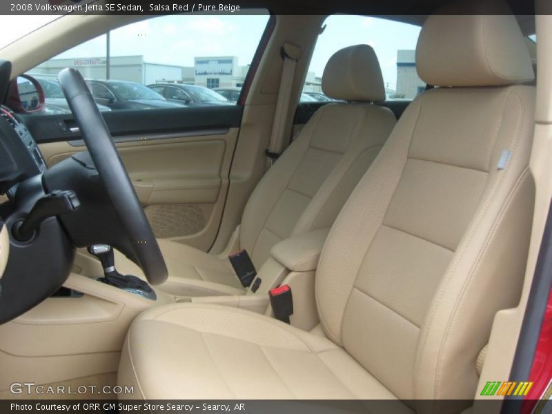 Salsa Red / Pure Beige 2008 Volkswagen Jetta SE Sedan