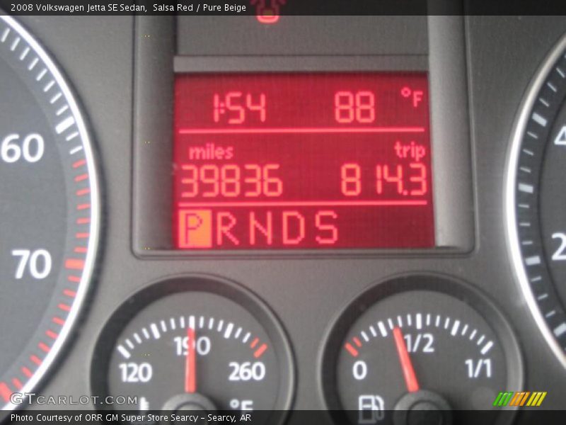 Salsa Red / Pure Beige 2008 Volkswagen Jetta SE Sedan