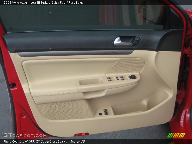 Salsa Red / Pure Beige 2008 Volkswagen Jetta SE Sedan