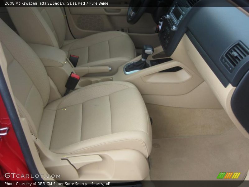 Salsa Red / Pure Beige 2008 Volkswagen Jetta SE Sedan