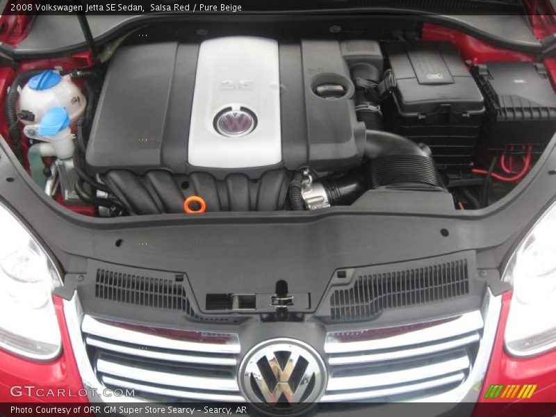 Salsa Red / Pure Beige 2008 Volkswagen Jetta SE Sedan