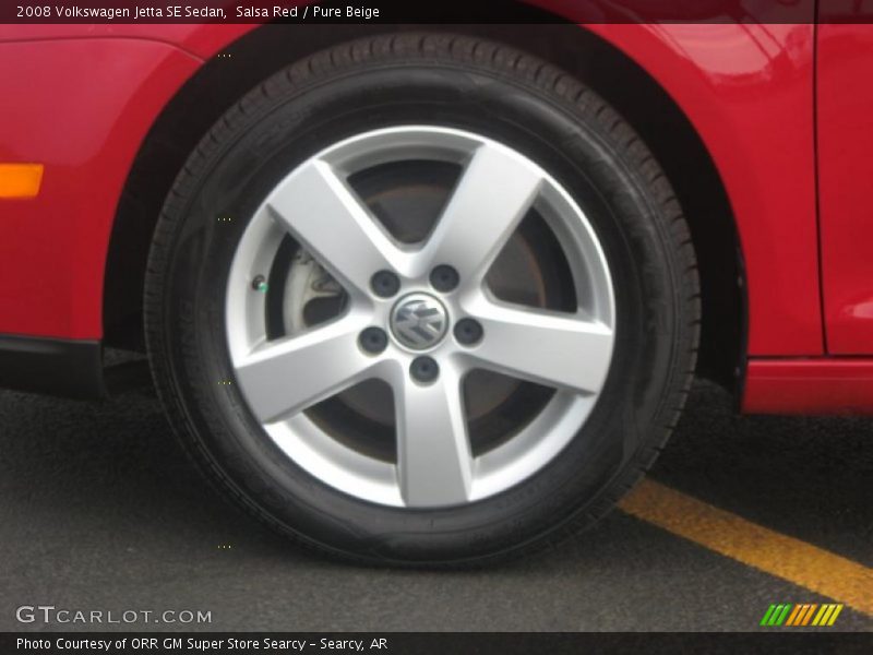 Salsa Red / Pure Beige 2008 Volkswagen Jetta SE Sedan