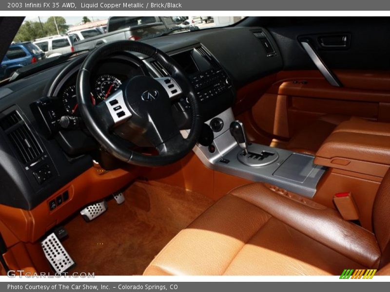 Liquid Copper Metallic / Brick/Black 2003 Infiniti FX 35 AWD