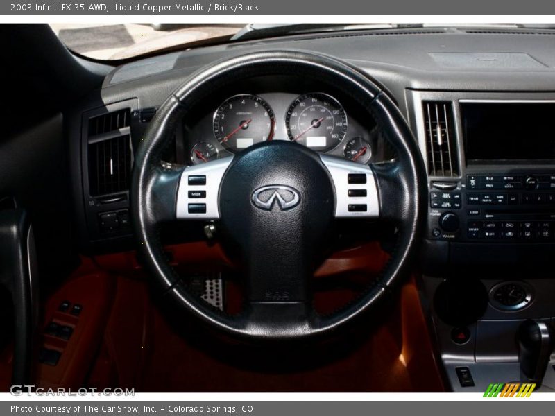Liquid Copper Metallic / Brick/Black 2003 Infiniti FX 35 AWD