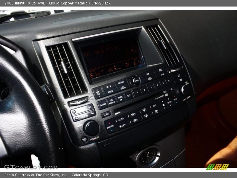 Liquid Copper Metallic / Brick/Black 2003 Infiniti FX 35 AWD