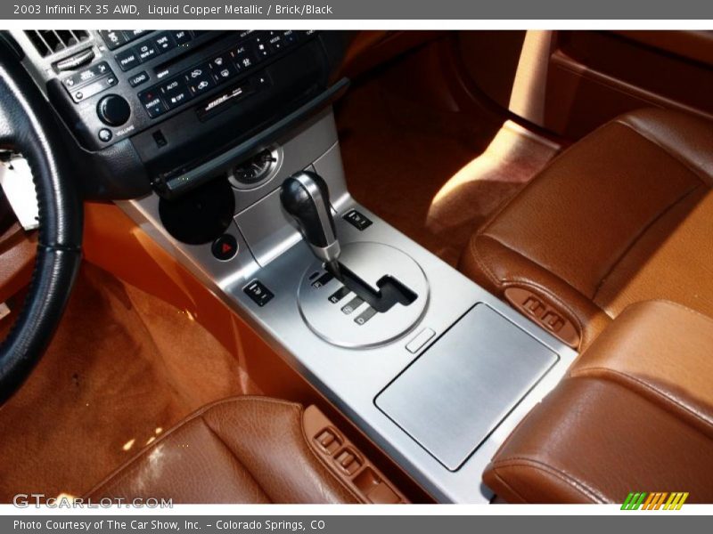 Liquid Copper Metallic / Brick/Black 2003 Infiniti FX 35 AWD