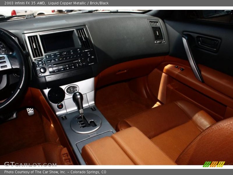 Liquid Copper Metallic / Brick/Black 2003 Infiniti FX 35 AWD