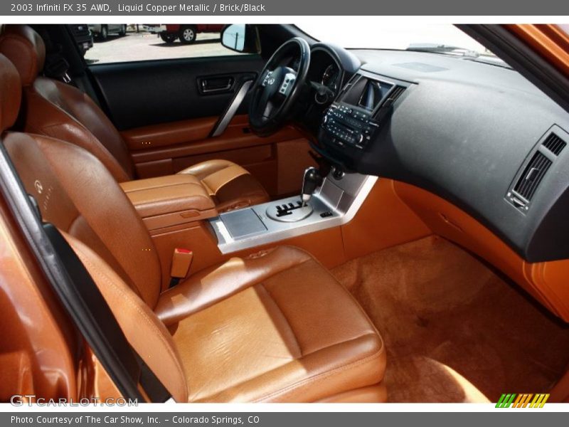 Liquid Copper Metallic / Brick/Black 2003 Infiniti FX 35 AWD