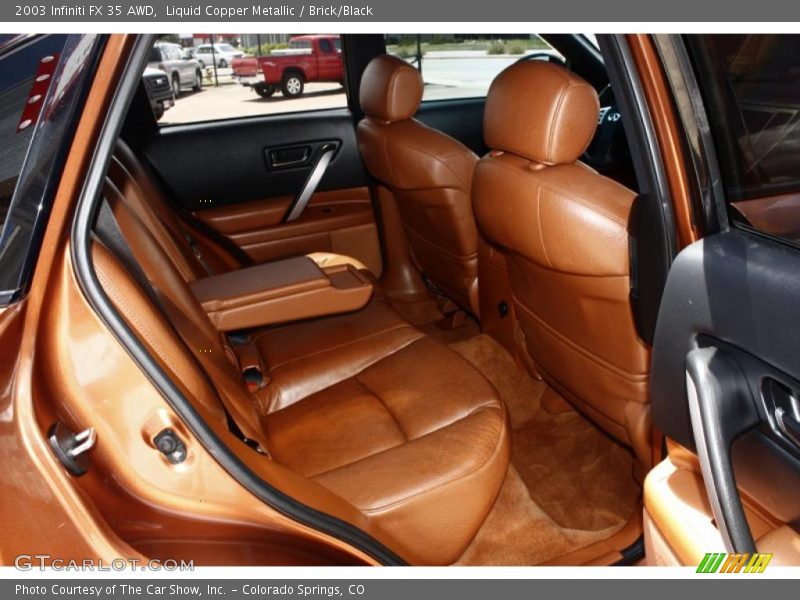 Liquid Copper Metallic / Brick/Black 2003 Infiniti FX 35 AWD