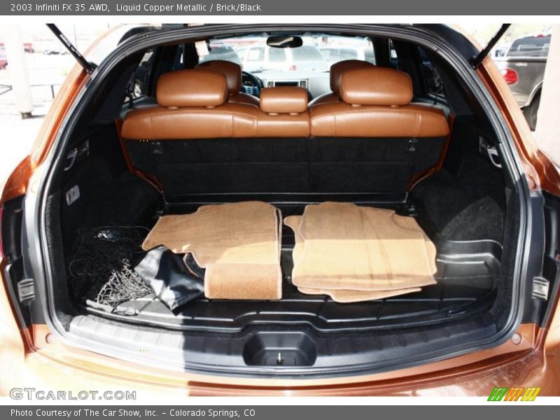 Liquid Copper Metallic / Brick/Black 2003 Infiniti FX 35 AWD