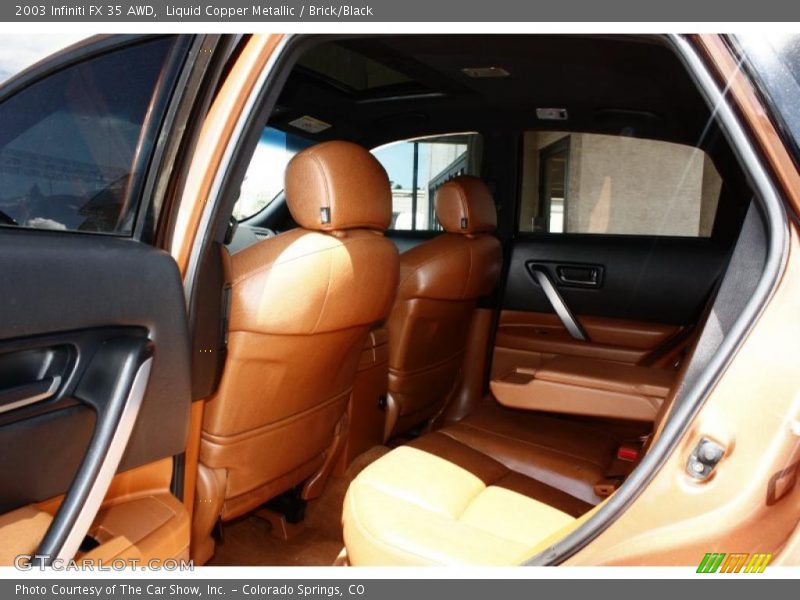 Liquid Copper Metallic / Brick/Black 2003 Infiniti FX 35 AWD