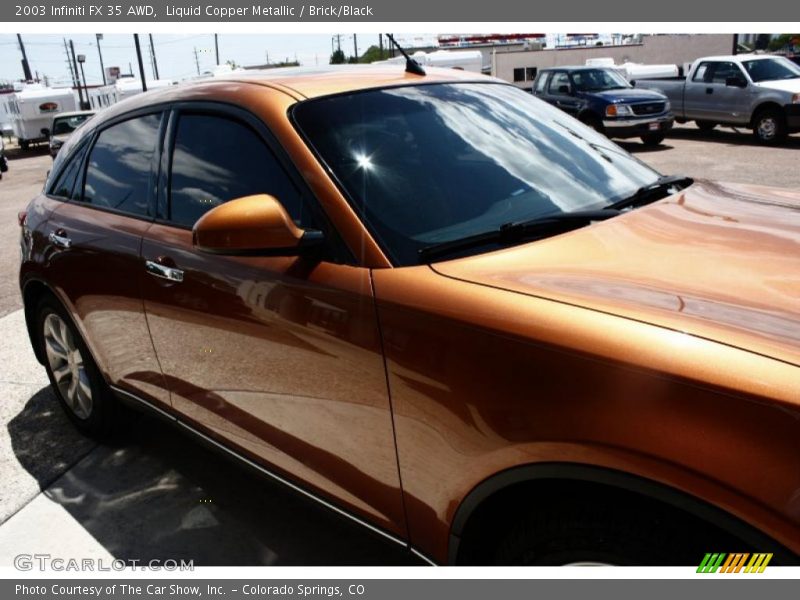 Liquid Copper Metallic / Brick/Black 2003 Infiniti FX 35 AWD