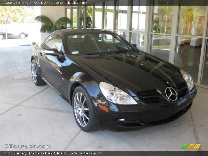 Black / Black 2008 Mercedes-Benz SLK 280 Roadster