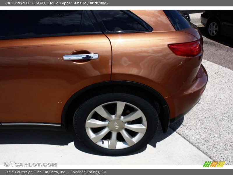 Liquid Copper Metallic / Brick/Black 2003 Infiniti FX 35 AWD