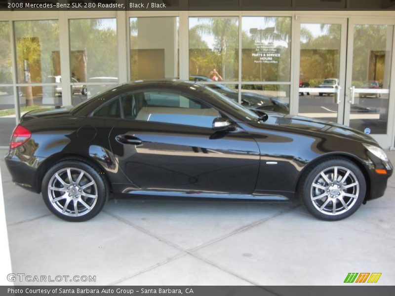 Black / Black 2008 Mercedes-Benz SLK 280 Roadster