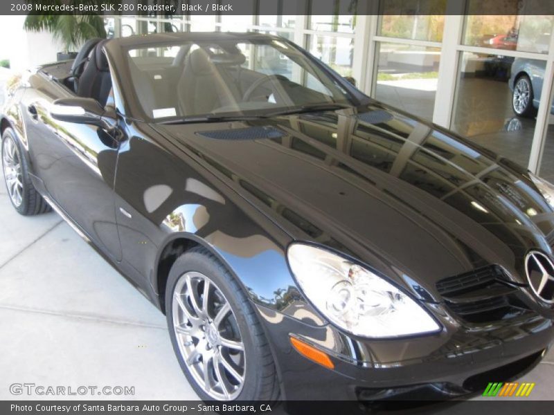 Black / Black 2008 Mercedes-Benz SLK 280 Roadster