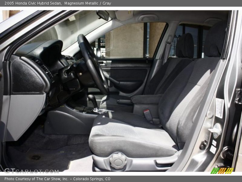 Magnesium Metallic / Gray 2005 Honda Civic Hybrid Sedan