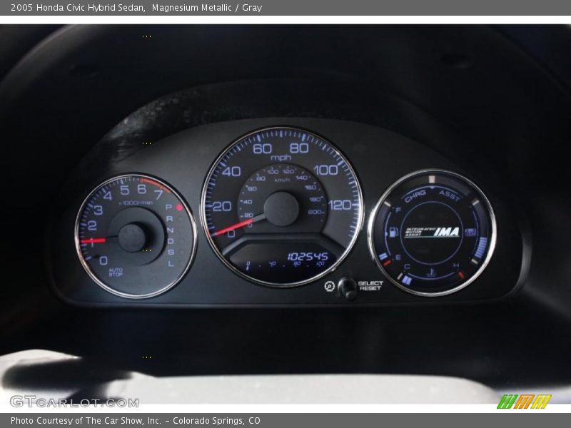 Magnesium Metallic / Gray 2005 Honda Civic Hybrid Sedan