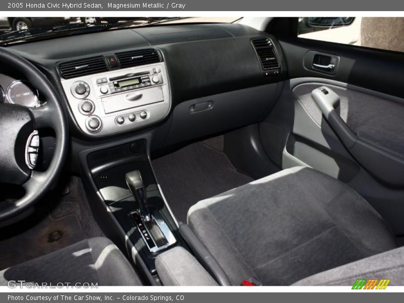Magnesium Metallic / Gray 2005 Honda Civic Hybrid Sedan
