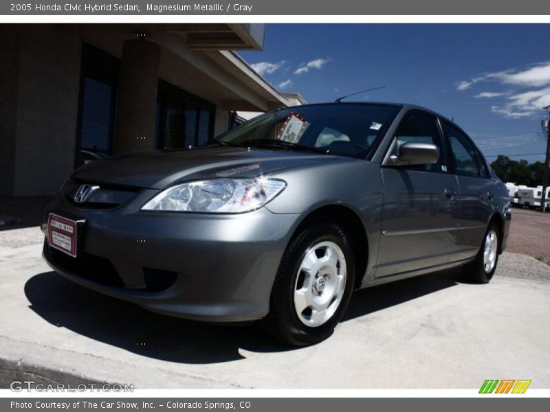 Magnesium Metallic / Gray 2005 Honda Civic Hybrid Sedan