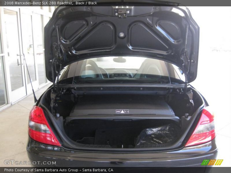 Black / Black 2008 Mercedes-Benz SLK 280 Roadster