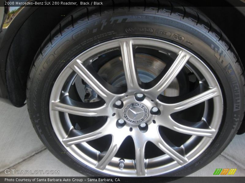 Black / Black 2008 Mercedes-Benz SLK 280 Roadster