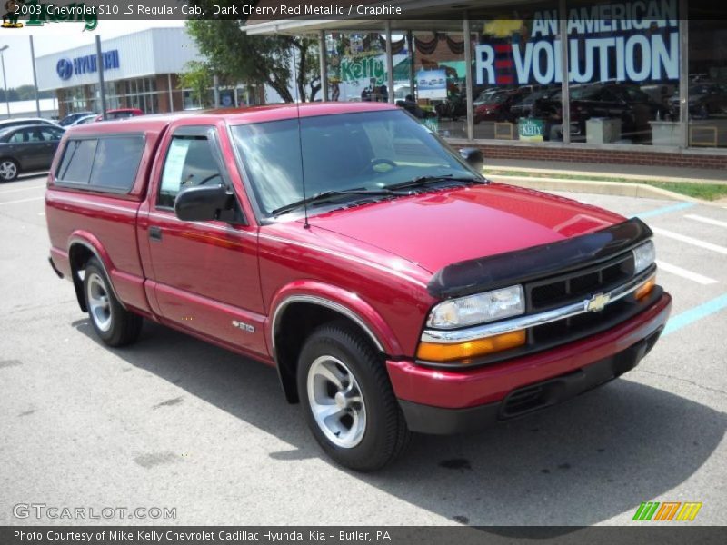 Dark Cherry Red Metallic / Graphite 2003 Chevrolet S10 LS Regular Cab