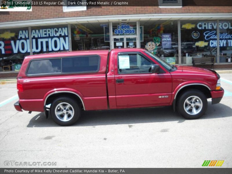 Dark Cherry Red Metallic / Graphite 2003 Chevrolet S10 LS Regular Cab
