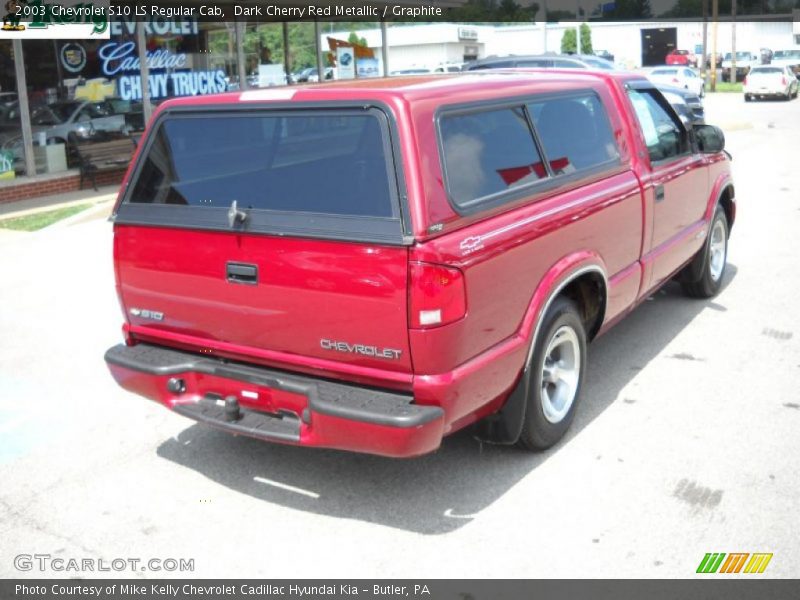 Dark Cherry Red Metallic / Graphite 2003 Chevrolet S10 LS Regular Cab
