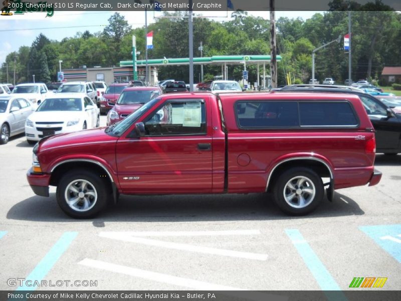 Dark Cherry Red Metallic / Graphite 2003 Chevrolet S10 LS Regular Cab