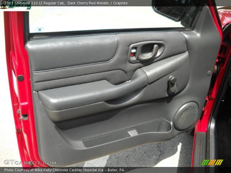 Dark Cherry Red Metallic / Graphite 2003 Chevrolet S10 LS Regular Cab