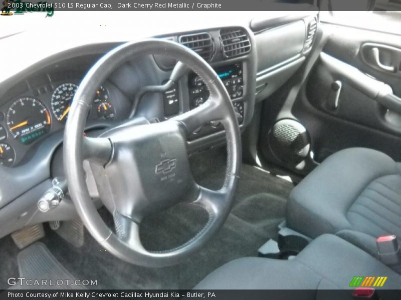 Dark Cherry Red Metallic / Graphite 2003 Chevrolet S10 LS Regular Cab