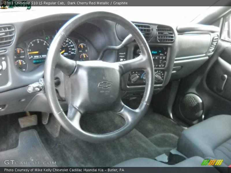 Dark Cherry Red Metallic / Graphite 2003 Chevrolet S10 LS Regular Cab