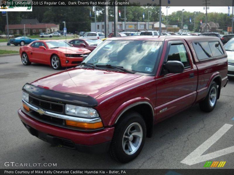 Dark Cherry Red Metallic / Graphite 2003 Chevrolet S10 LS Regular Cab