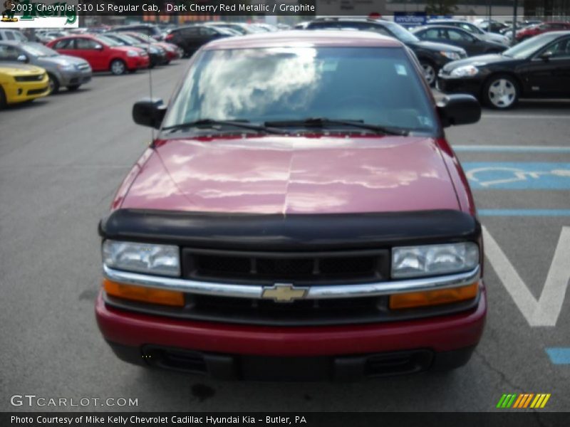 Dark Cherry Red Metallic / Graphite 2003 Chevrolet S10 LS Regular Cab