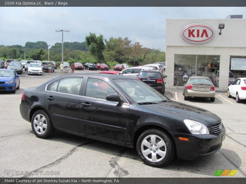 Black / Beige 2006 Kia Optima LX