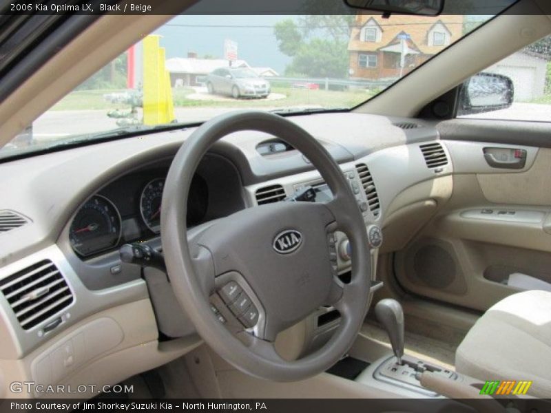 Black / Beige 2006 Kia Optima LX