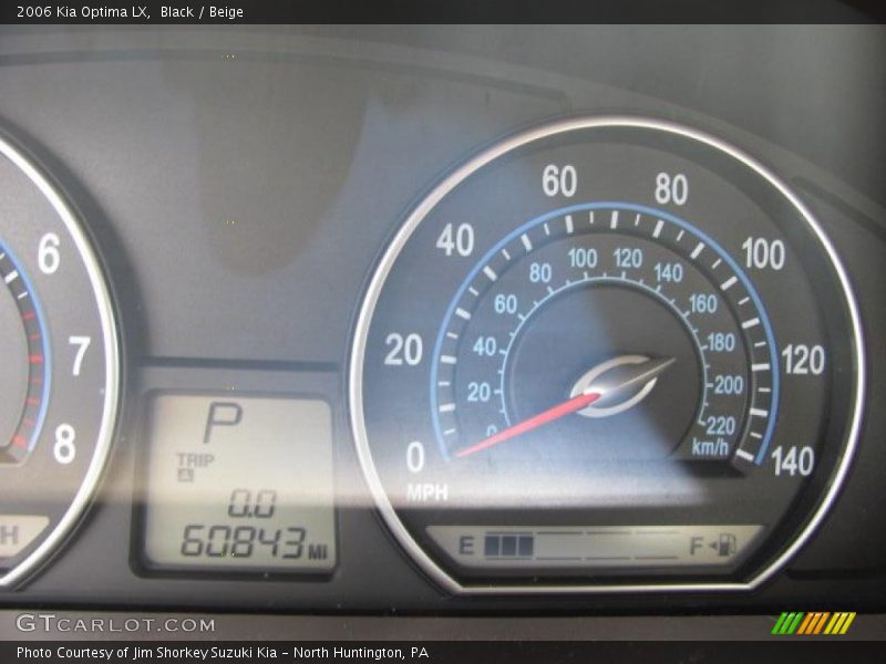 Black / Beige 2006 Kia Optima LX