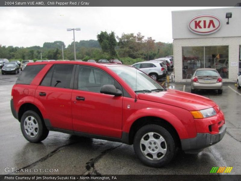 Chili Pepper Red / Gray 2004 Saturn VUE AWD