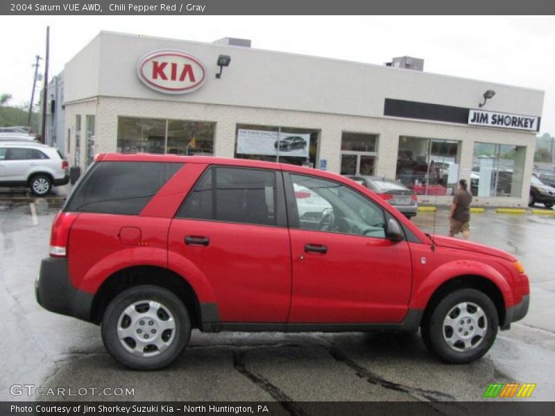 Chili Pepper Red / Gray 2004 Saturn VUE AWD