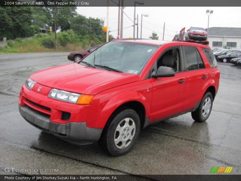 Chili Pepper Red / Gray 2004 Saturn VUE AWD