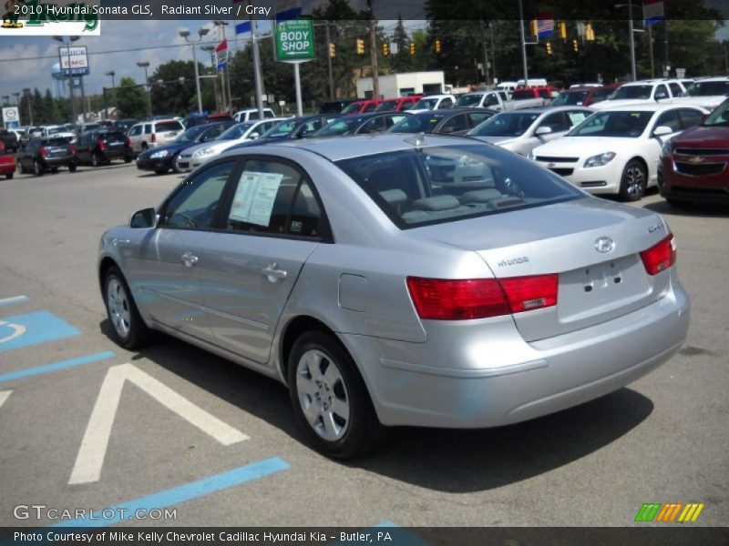 Radiant Silver / Gray 2010 Hyundai Sonata GLS