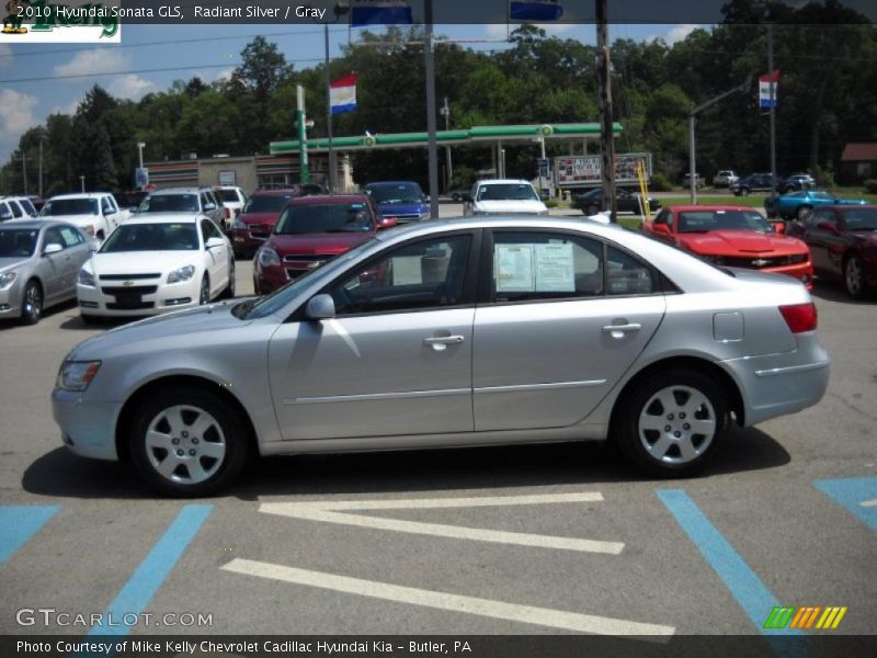 Radiant Silver / Gray 2010 Hyundai Sonata GLS