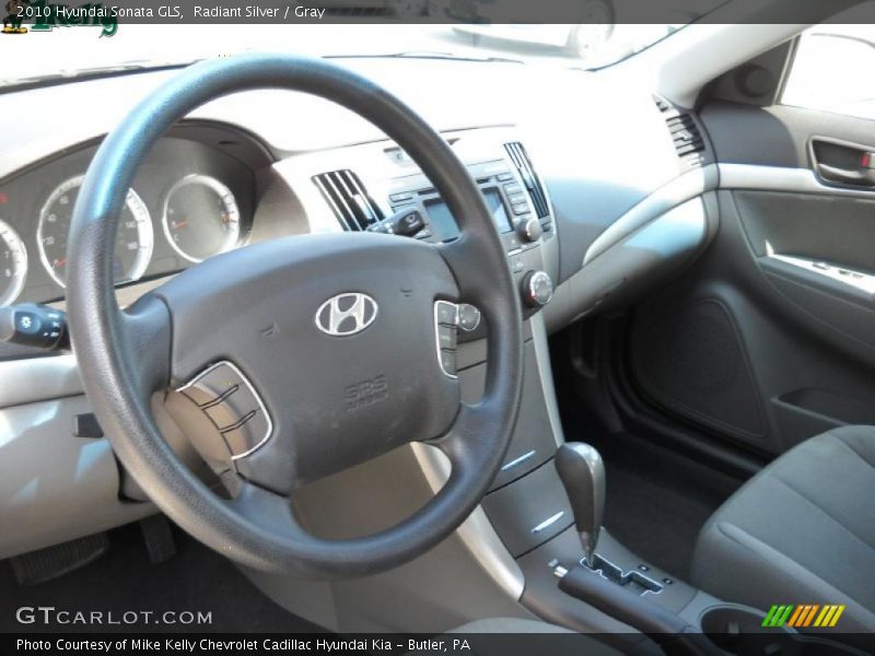 Radiant Silver / Gray 2010 Hyundai Sonata GLS