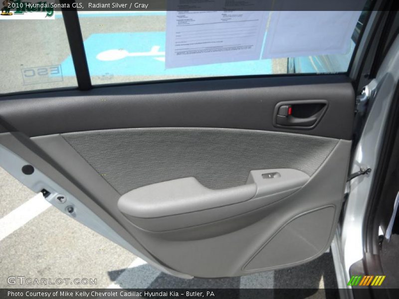 Radiant Silver / Gray 2010 Hyundai Sonata GLS
