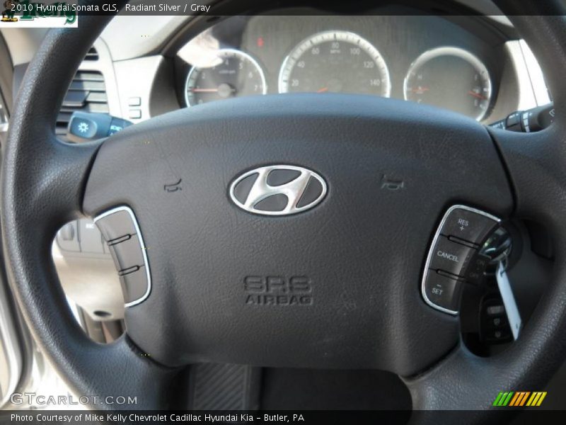 Radiant Silver / Gray 2010 Hyundai Sonata GLS