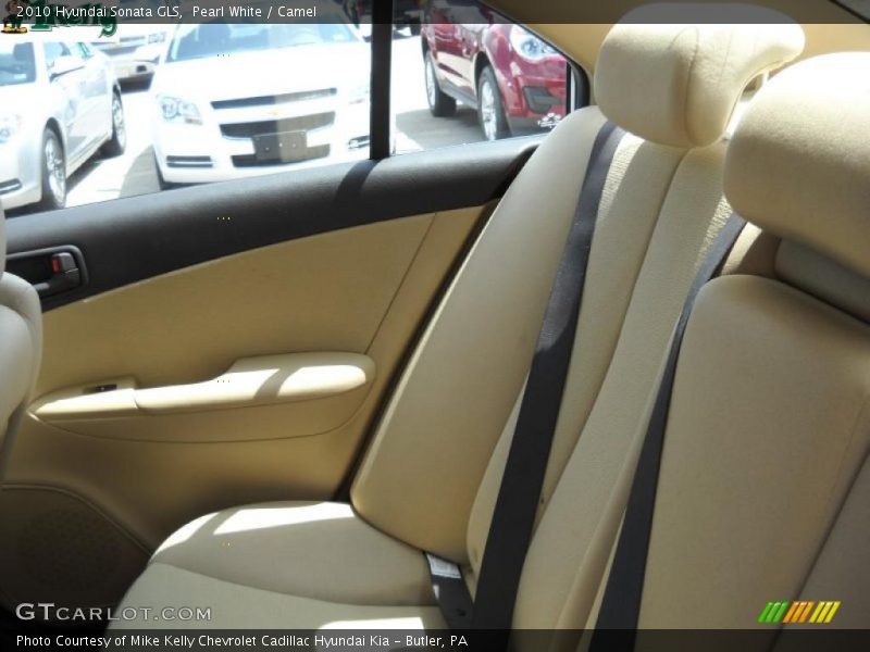 Pearl White / Camel 2010 Hyundai Sonata GLS